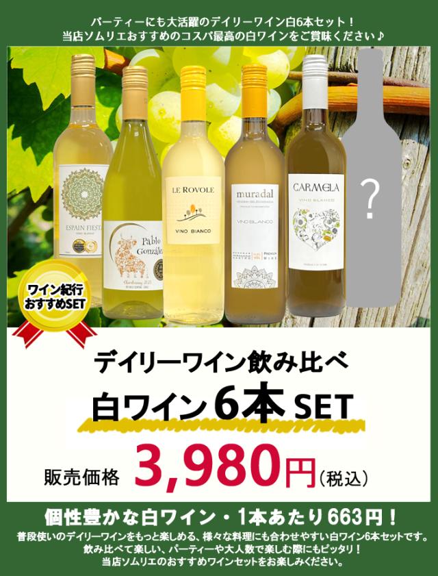 デイリーワイン白6本セット