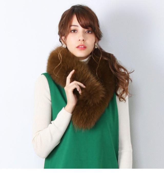 フォックス ファーマフラー レディース