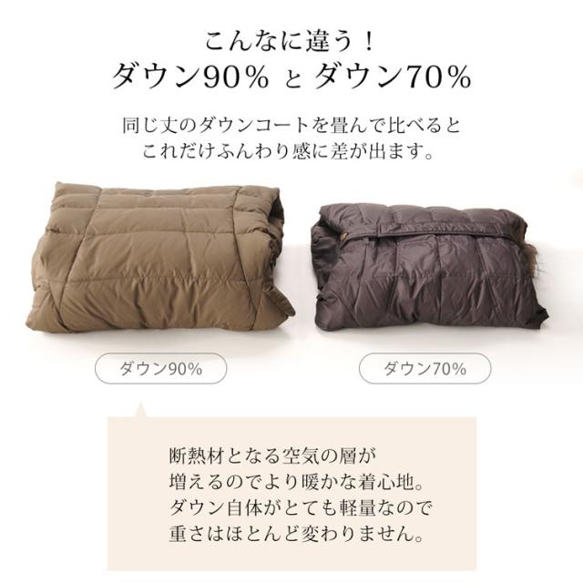 ダウン 90% 暖かい 理由