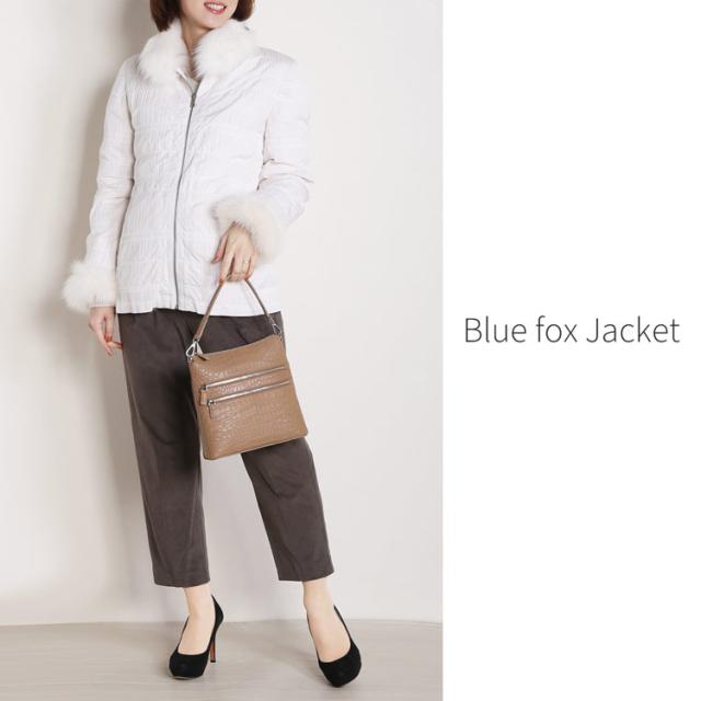 フォックス リバーシブル ジャケット ホワイト 白 ファー アウター