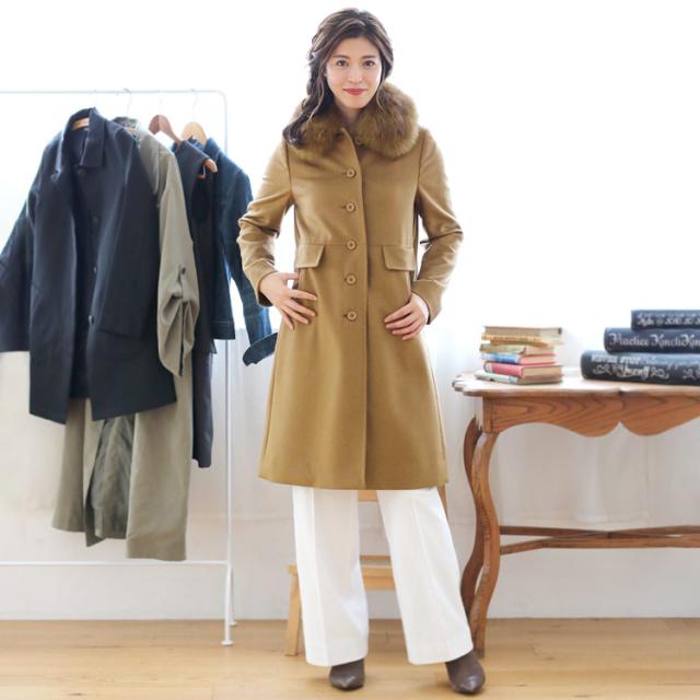 カシミヤ100% コート レディース