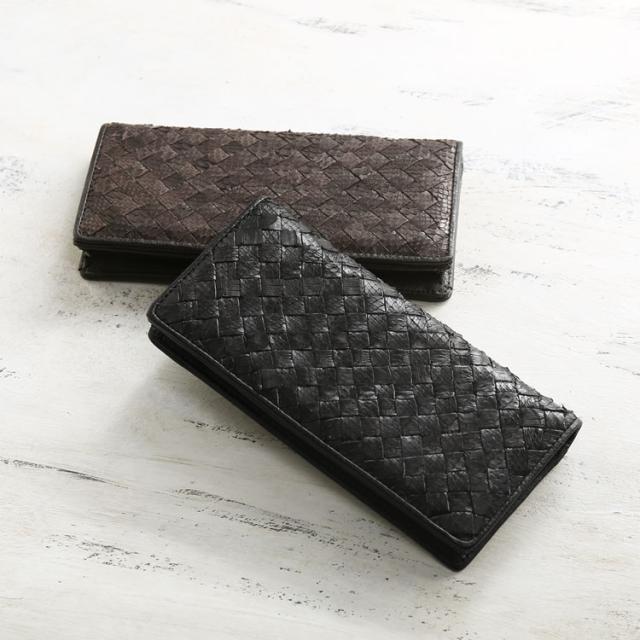 パイソン メッシュ 札入れ 長財布