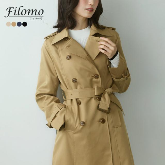 filomo ラクなのにキレイ トレンチコート レディース アウター