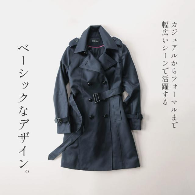 filomo ラクなのにキレイ トレンチコート レディース アウター