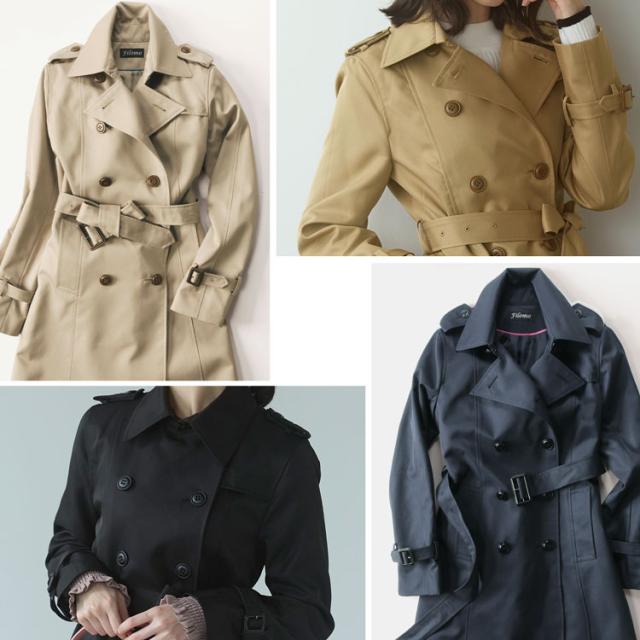 filomo ラクなのにキレイ トレンチコート レディース アウター