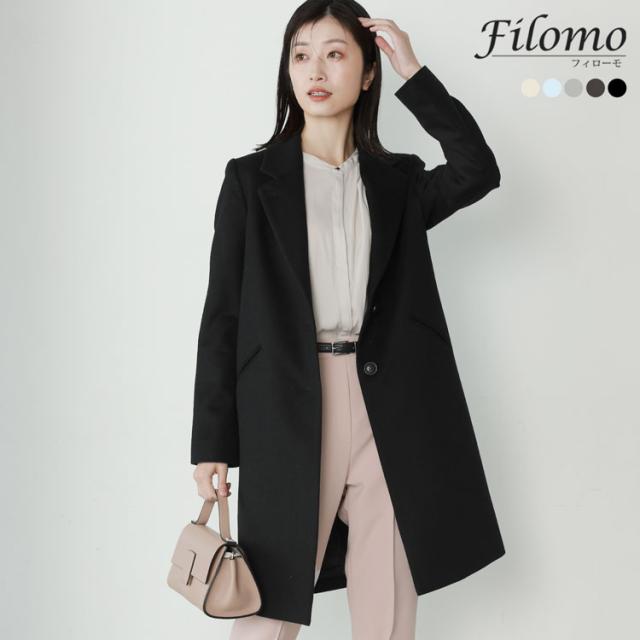 コート レディース カシミヤ チェスターコート