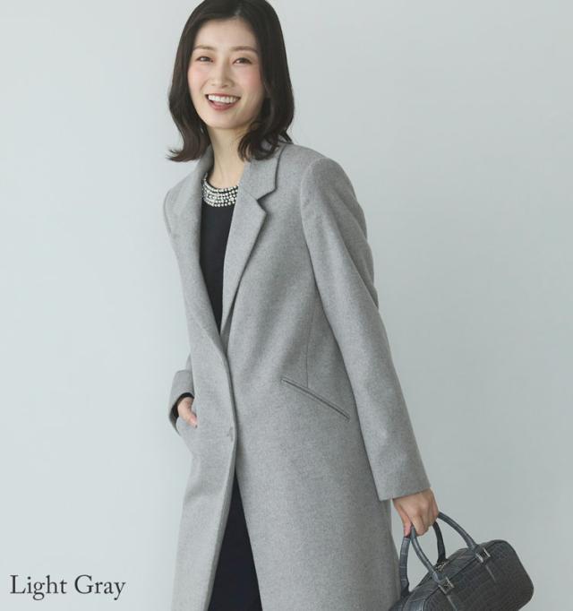 チェスターコート レディース チャコール グレー 灰色