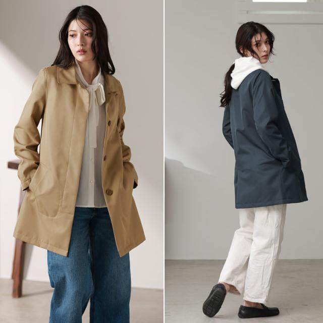 ステンカラーコート レディース 冠婚葬祭 フォーマル ビジネス オケージョン