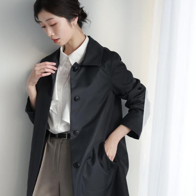 ステンカラーコート レディース 冠婚葬祭 フォーマル ビジネス オケージョン