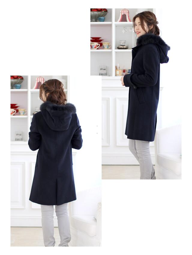 スタンドカラーコート レディース ロング 秋 冬