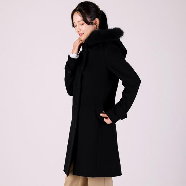 ロングコート レディース 秋 冬 ブラック 黒
