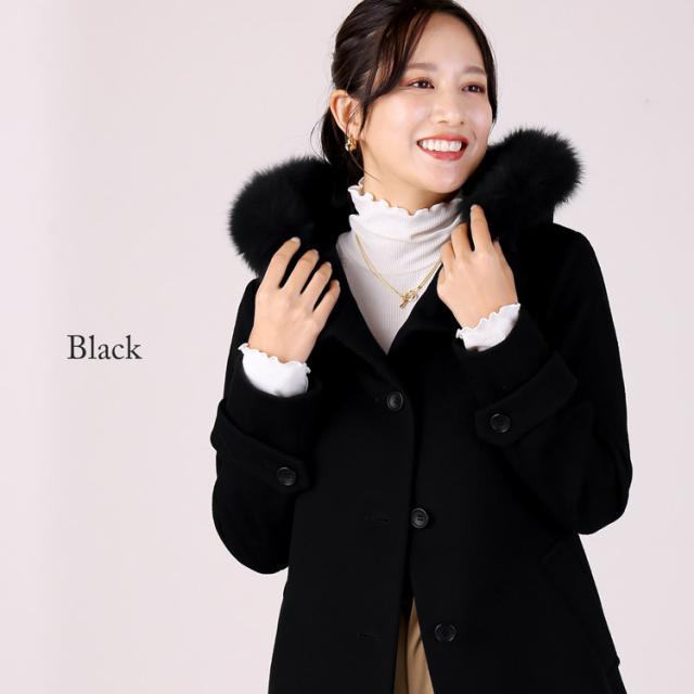 ロングコート レディース 秋 冬 ブラック 黒