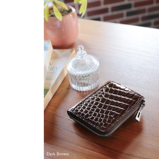 ミニ財布 コンパクト クロコダイル