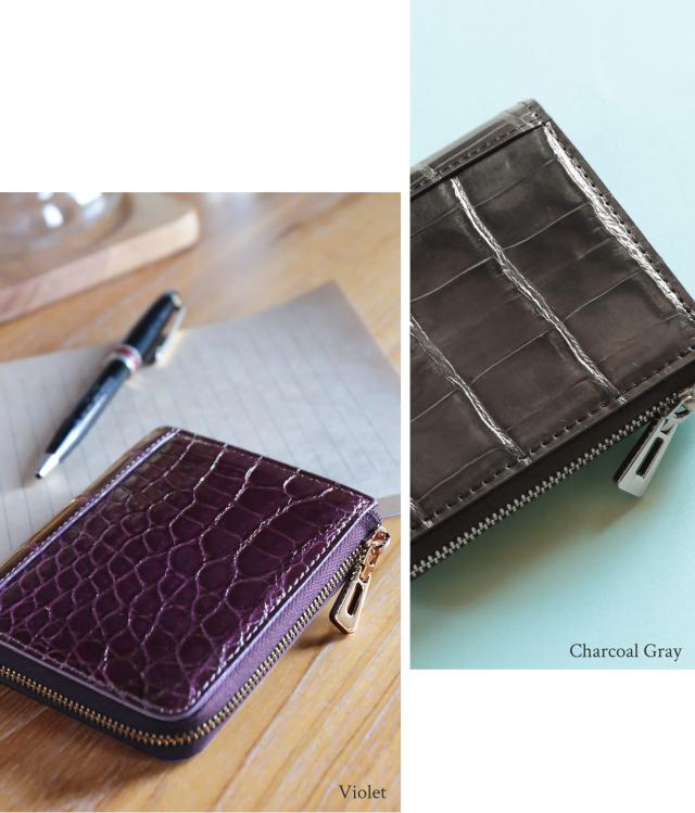 ミニ財布 コンパクト クロコダイル