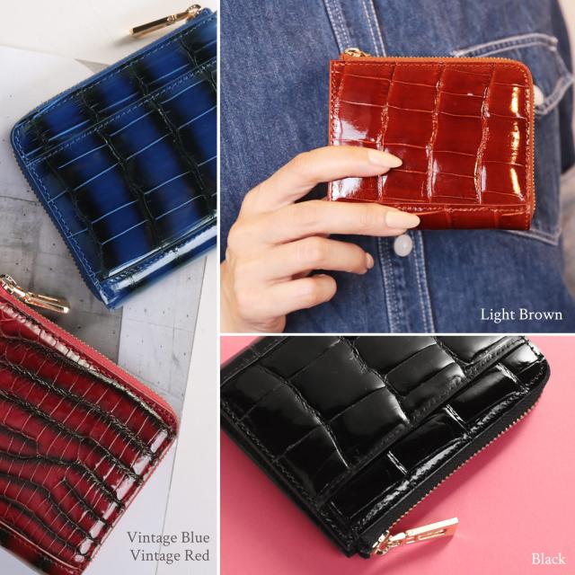 ミニ財布 コンパクト クロコダイル
