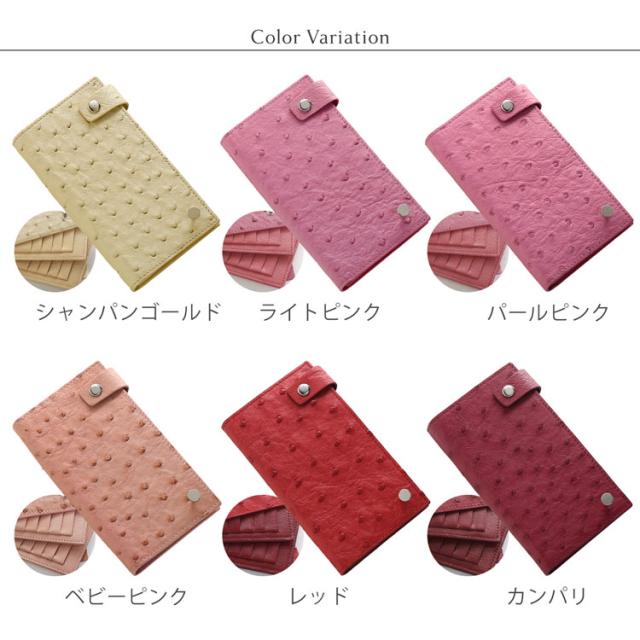 オーストリッチ 本革 カードケース レディース