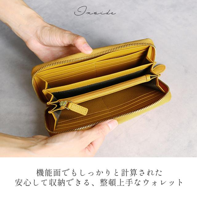 オーストリッチ 長財布 フルポイント レディース ラウンド ファスナー