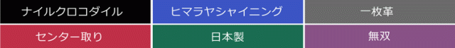 ヒマラヤ クロコダイル 長財布 日本製 無双