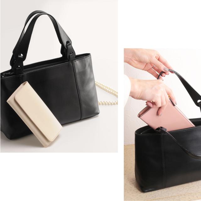 日本製 牛革 ハンドバッグ