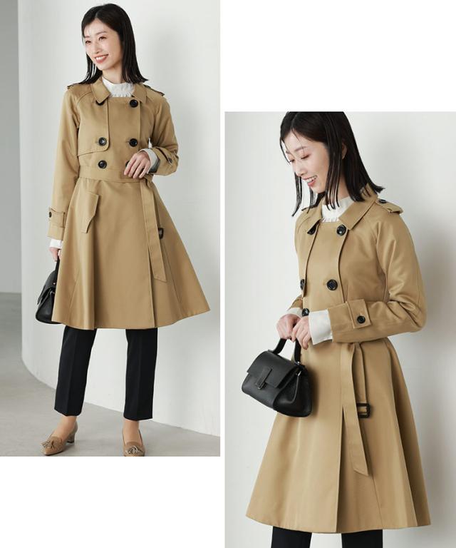トレンチ レディース キャメル