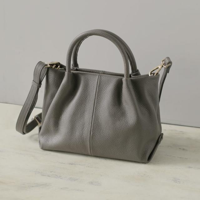 本革 トート バッグ ショルダーベルト付き 2way