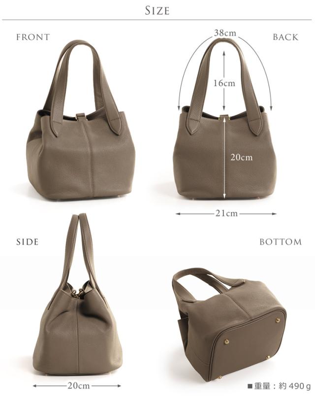 本革 キューブバッグ トートバッグ ハンドバッグ