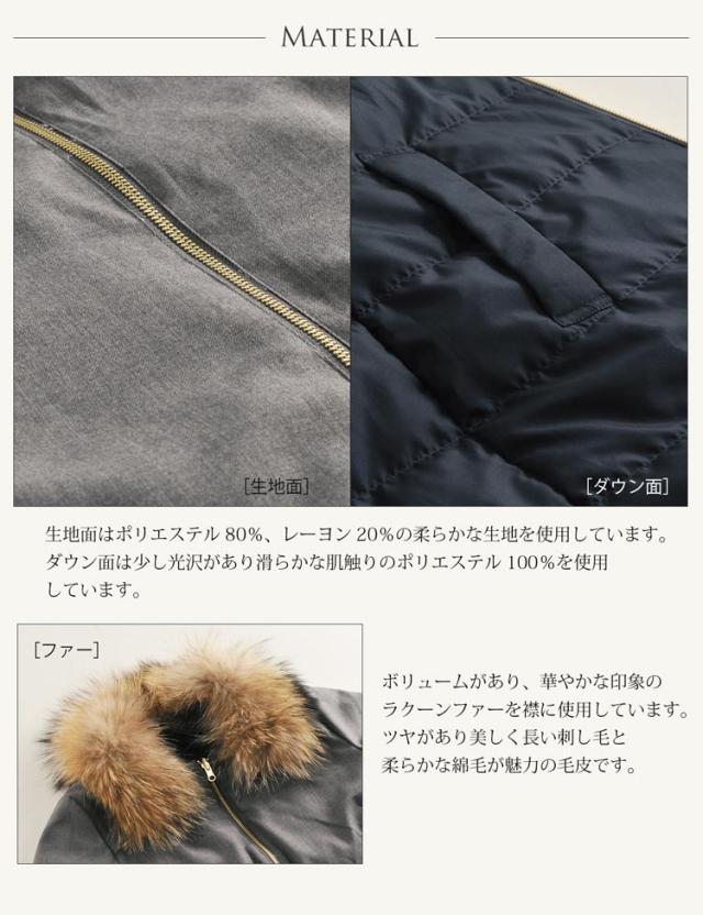 高級！ラクーン タヌキファー 毛皮コート リアルファー