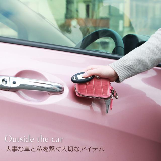 クロコダイル レディース スマートキー ケース カバー