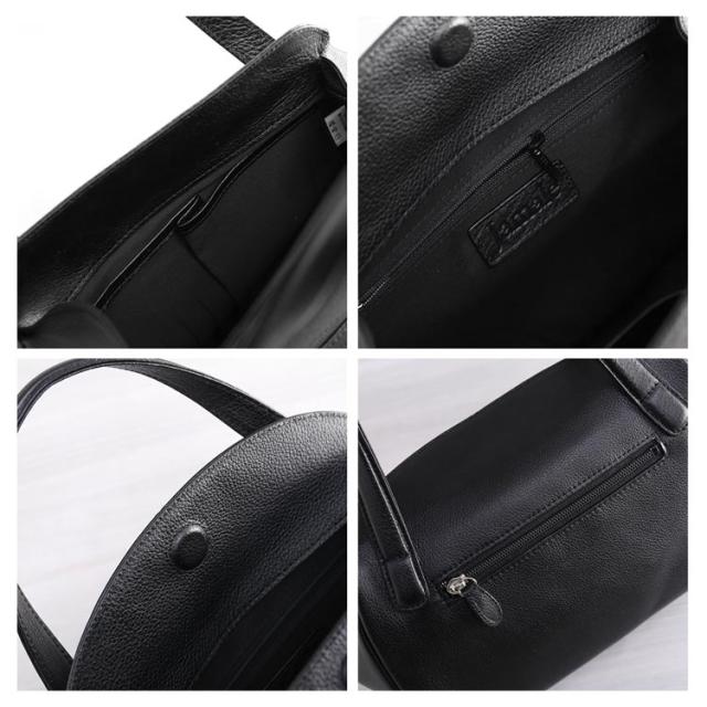 牛革 フォーマルバッグ 日本製 ブラック