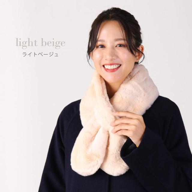 フェイク ファーマフラー ふわふわ