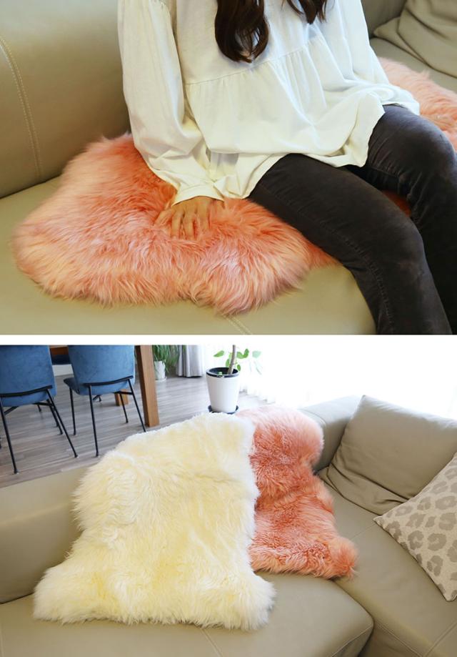 リアル ムートン ラグ 70 130