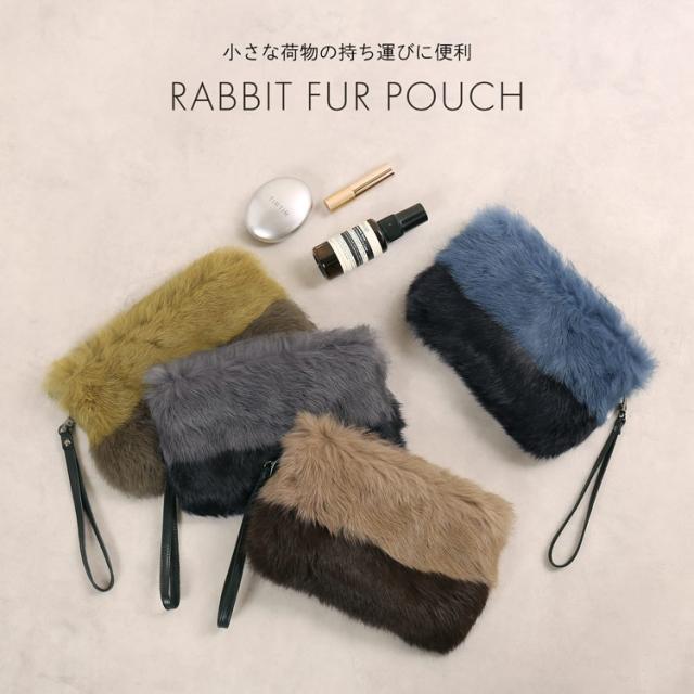 ファー ポーチ モコモコ ふわふわ ミニバッグ