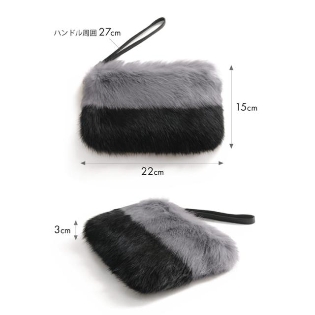 ファー ポーチ モコモコ ふわふわ ミニバッグ