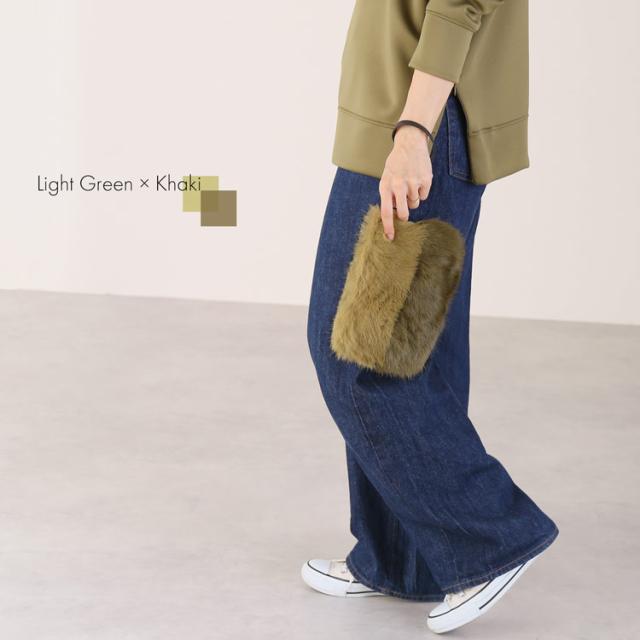 ファー ポーチ モコモコ ふわふわ ミニバッグ