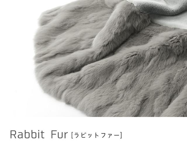 ラビット ファー ロング ベスト レディース ファッション