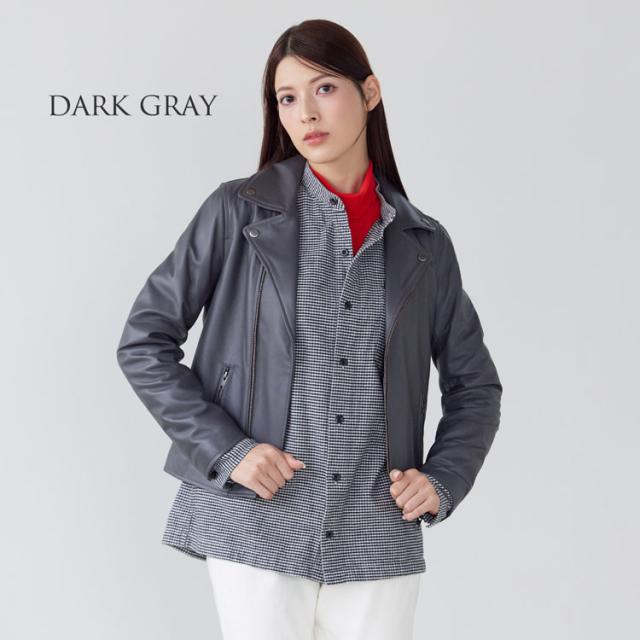 ラム レザー ジャケット ダブル ライダース レディース