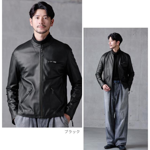 ブラック レザージャケット ストールコーデ