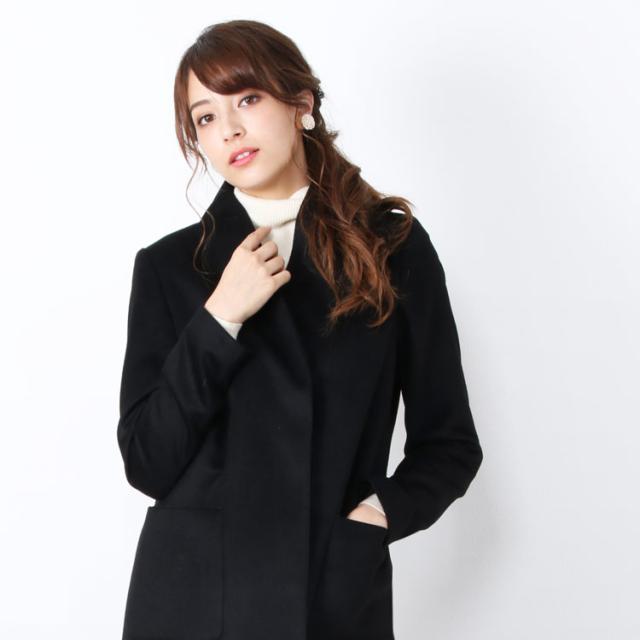 カシミヤノーカラー