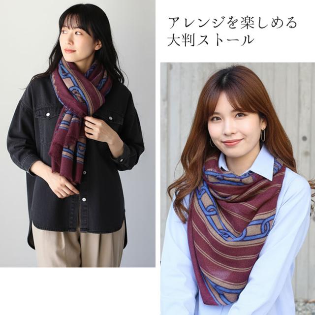 カシミヤ 大判ストール ガーゼ