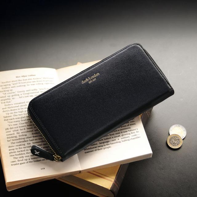本革 財布 メンズ 長財布 ダークブラウン doob london