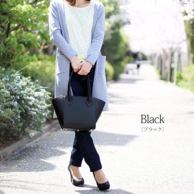 トートバッグ ブラック 本革 バッグ ハンドバッグ