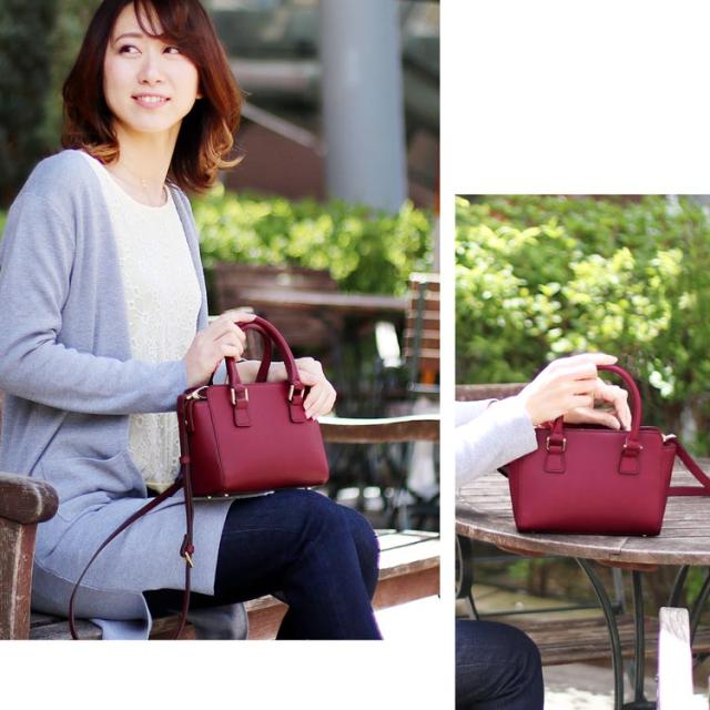 ミニバッグ ブラック 本革