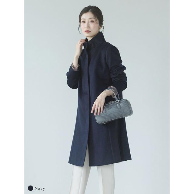 コート カシミヤ 100% レディース スタンドカラー Filomo ブランド