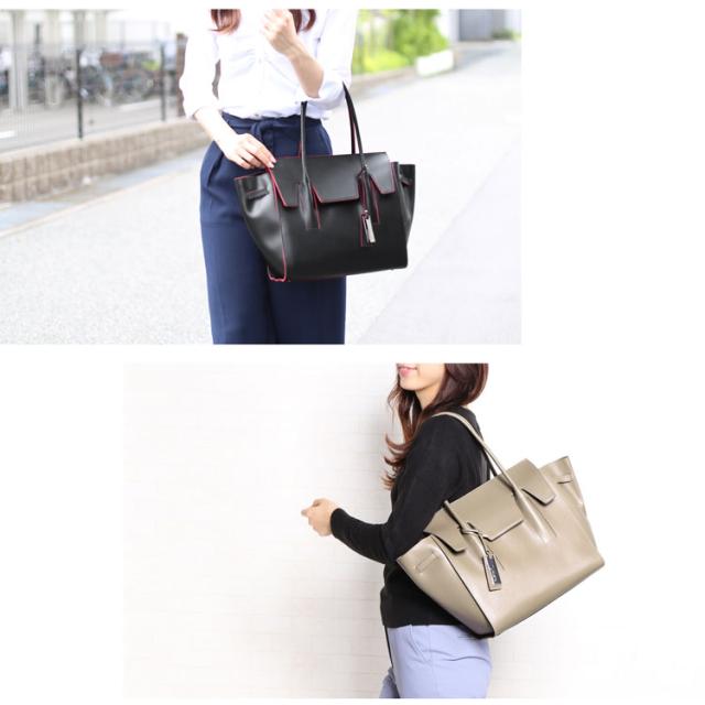 A4サイズが入って通勤にも使えるレザーバッグ