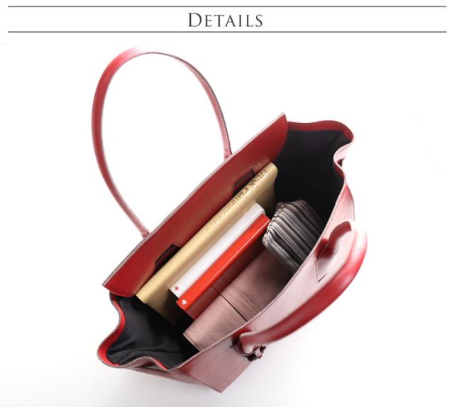 A4サイズ対応で大きく開くバッグ