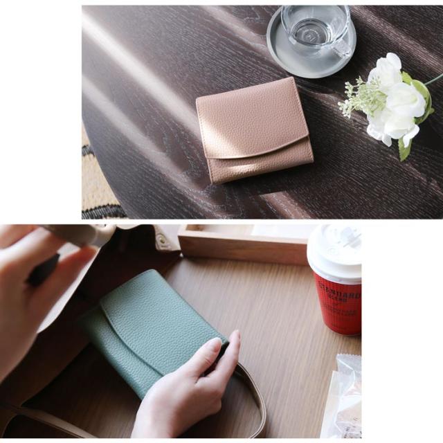 牛革 財布 おしゃれ ピンク ブルー