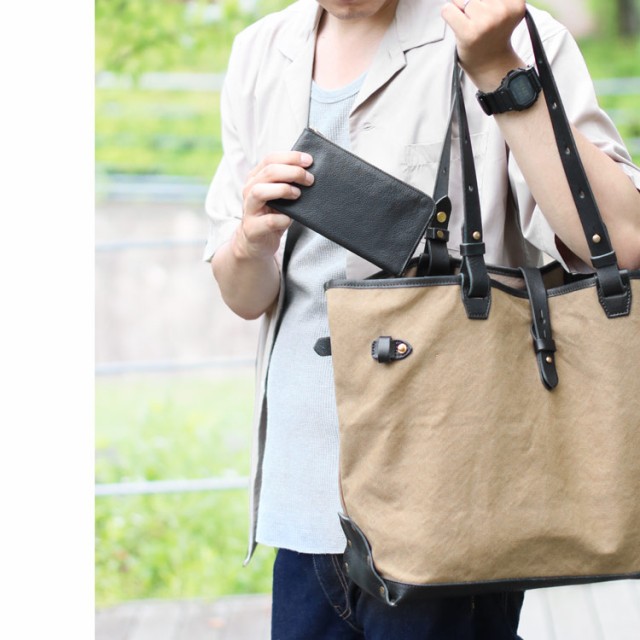 フトな トートバッグ 大きめ B4 A4 対応(07000359-mens-1r)の通販はau PAY マーケット - 財布・バッグの三京商会|商品ロットナンバー:385 帆布 メンズ 大容量 Jamale ドゥーマンフレーバー 栃木レザー ヌメ革 フトな