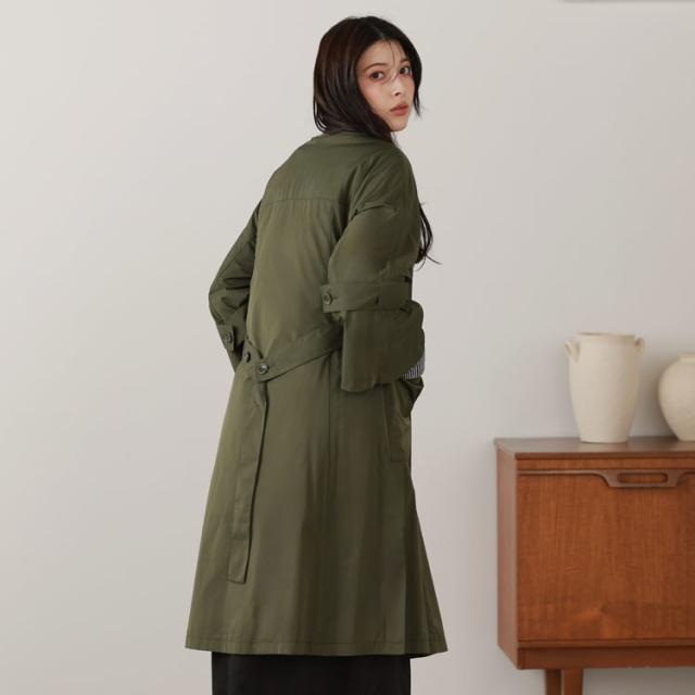 中綿ライナー付き コート レディース 春コート アウター