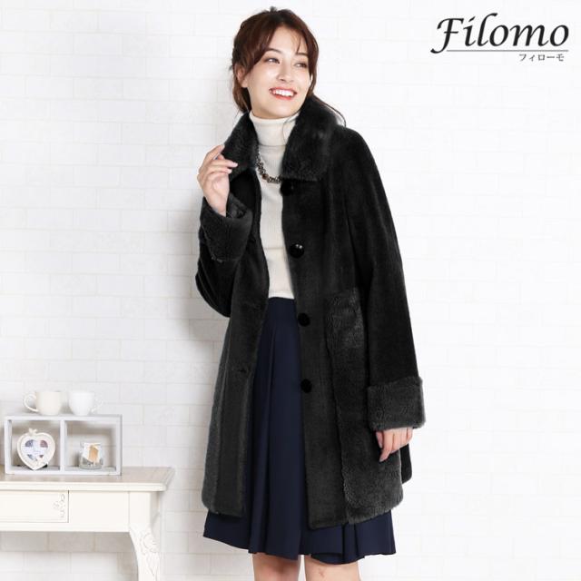 ウール ムートン コート レディース ブランド Filomo ウール100