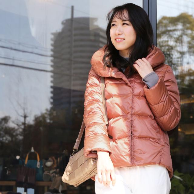 ヴィクトリアダウン ダウンジャケット レディース コーラル
